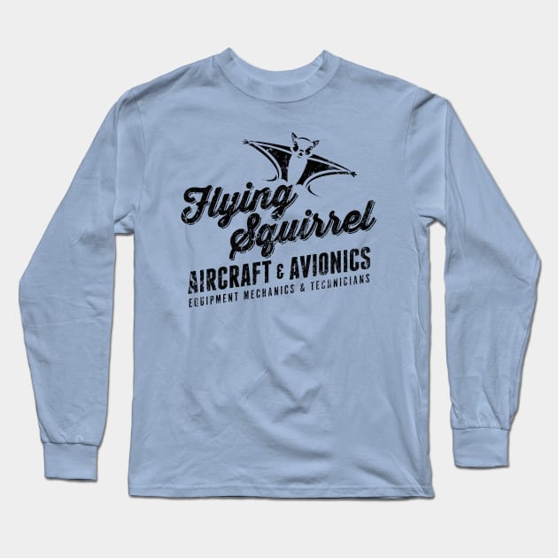 Flying Squirrel Aviation Long Sleeve T-Shirt by MindsparkCreative